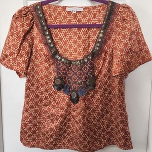 Anthropologie silk top